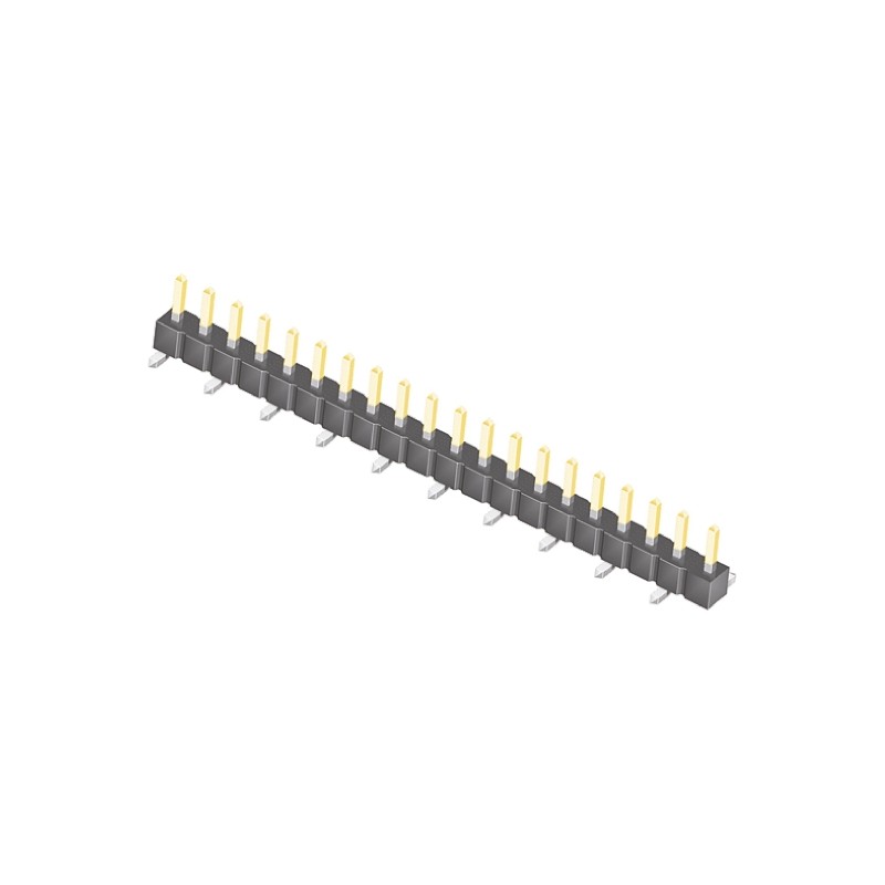 1 pcs - Samtec TSM Series Straight Surface Mount Pin Header, 20 Contact(s), 2.54mm Pitch, 1 Row(s), Unshrouded