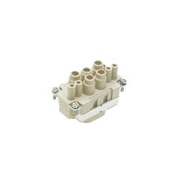 1 pcs : 09380082702 - Heavy Duty Power Connectors FEMALE INSERT HAN 10B SCW TERM