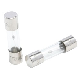 10 pcs - RS PRO 10A T Glass Cartridge Fuse, 5 x 20mm