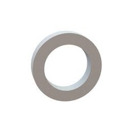 1 pcs : 17W10035 - Washers Flat Washer, .675 ID, 1.000 OD, .200 Thick, Natural, Nylon