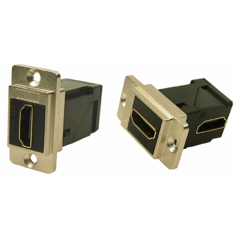 1 pcs - RS PRO 35.3 x 19 x 35.5 mm 19 Way Female Right Angle Feedthrough HDMI Connector