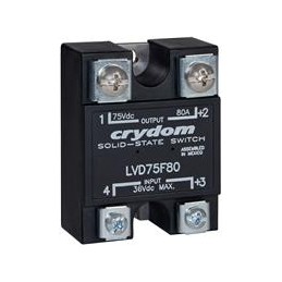1 pcs : LVD75E60H - Solid State Relays - Industrial Mount 48V/60A 25.0/24.5V Ctrl LVD W/Pad
