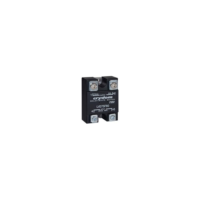 1 pcs : LVD75E60H - Solid State Relays - Industrial Mount 48V/60A 25.0/24.5V Ctrl LVD W/Pad