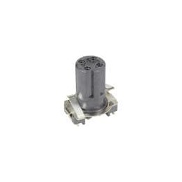 1 pcs : 21033812404 - Circular Metric Connectors M12 D 4pin fml strt SMT pcb mnt shld