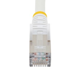 1 pcs - StarTech.com Cat6a Male RJ45 to Male RJ45 Ethernet Cable, Braid, White, 1.5m, Low Smoke Zero Halogen (LSZH)