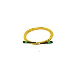 1 pcs : 12MTFX24K0-20M - Fibre Optic Cable Assemblies Singlemode 12F MPO(f) to MPO(f) Method B 3mm Yellow Indoor Plenum, 20 Mete