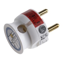 1 pcs - French Mains Connector, 16A, Cable Mount, 250 V ac