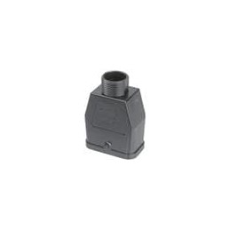 1 pcs : 09120080427 - Heavy Duty Power Connectors PLASTIC HOOD STD BLK 1 LVR LCKING