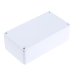 1 pcs - CAMDENBOSS 5000 Series White Die Cast Aluminium Enclosure, IP54, White Lid, 120 x 66 x 40mm
