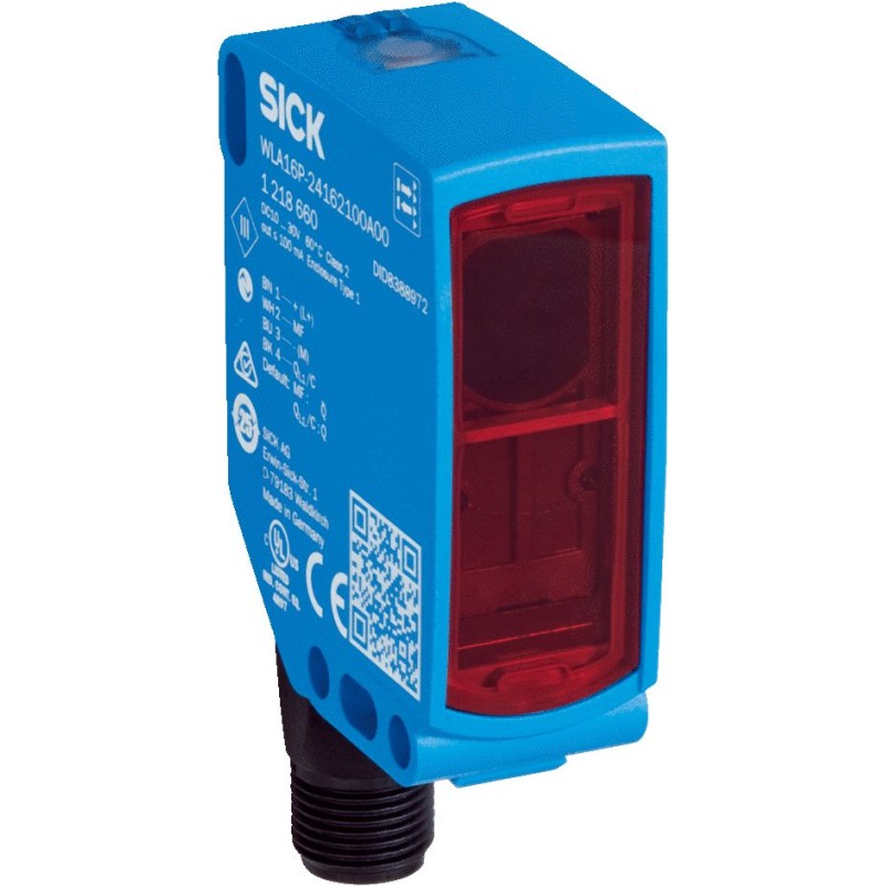 1 pcs - Sick Retroreflective Photoelectric Sensor, Block Sensor, 0 - 10 m Detection Range IO-LINK