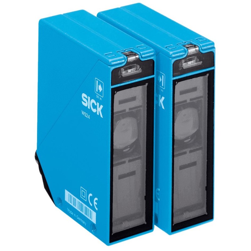 1 pcs - Sick Through Beam Photoelectric Sensor, Rectangular Sensor, 0 - 60 m Detection Range