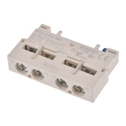 1 pcs - Schneider Electric Auxiliary Contact Block, 2 Contact, 1NC + 1NO, Front Mount