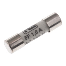 10 pcs - RS PRO 1.6A FF Ceramic Cartridge Fuse, 5 x 20mm