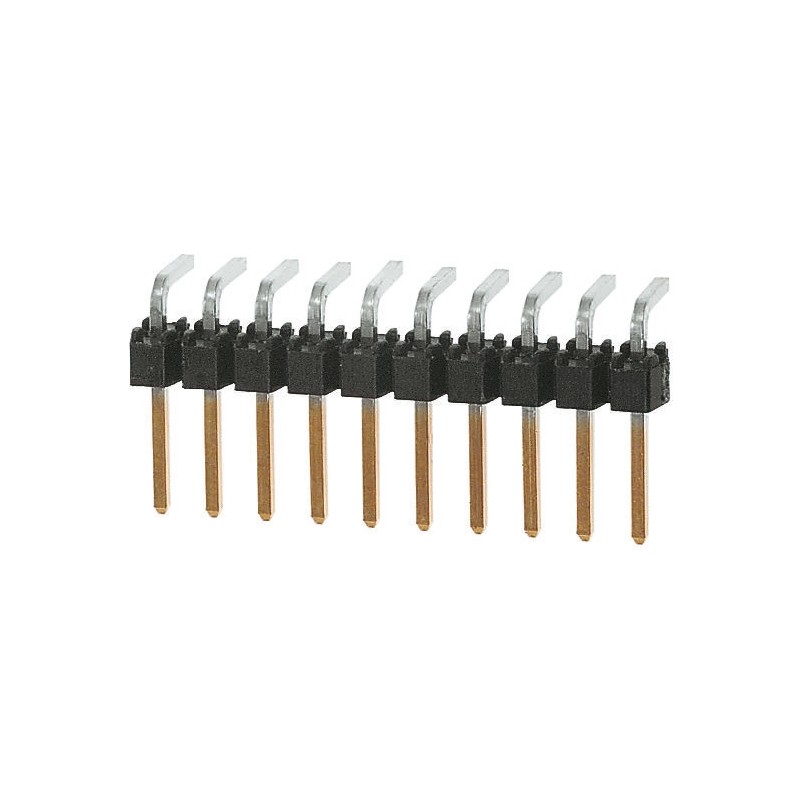 900 pcs - Molex C-Grid III Series Right Angle Through Hole Pin Header, 12 Contact(s), 2.54mm Pitch, 1 Row(s), Unshrouded