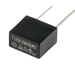 10 pcs - RS PROPC Board Non Resettable Fuse, Radial 3.15A, 250V ac