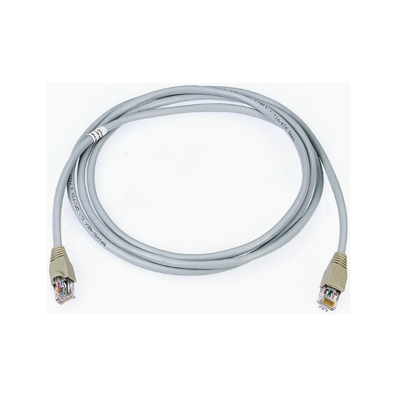 1 pcs - Brand-Rex Cat5e Straight Male RJ45 to Straight Male RJ45 Ethernet Cable, U/UTP, Grey LSZH Sheath, 3m