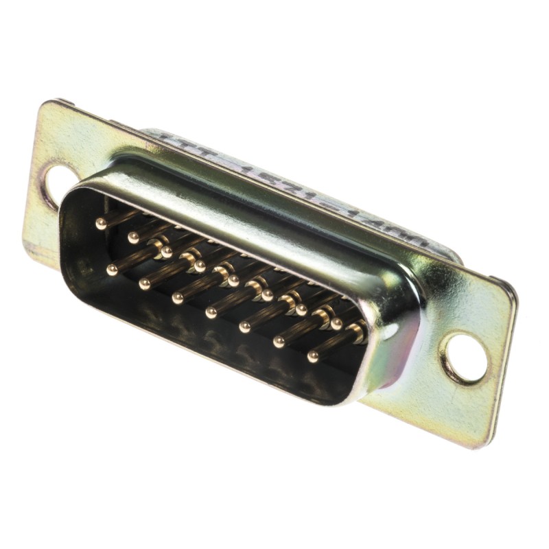 1 pcs - ITT Cannon D*M 15 Way Panel Mount D-sub Connector Plug