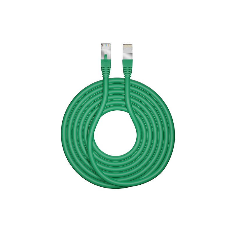 1 pcs - CAE Cat6 RJ45 to RJ45 Ethernet Cable, F/UTP, Green, 3m, Fire Resistant