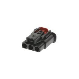 1 pcs : 201841-0130 - Heavy Duty Power Connectors MultiCat Inline Rcpt w/CPA 3P Key A BLK