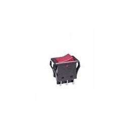 1 pcs : JWM22RCA - Rocker Switches 10A DPDT ON ON RED