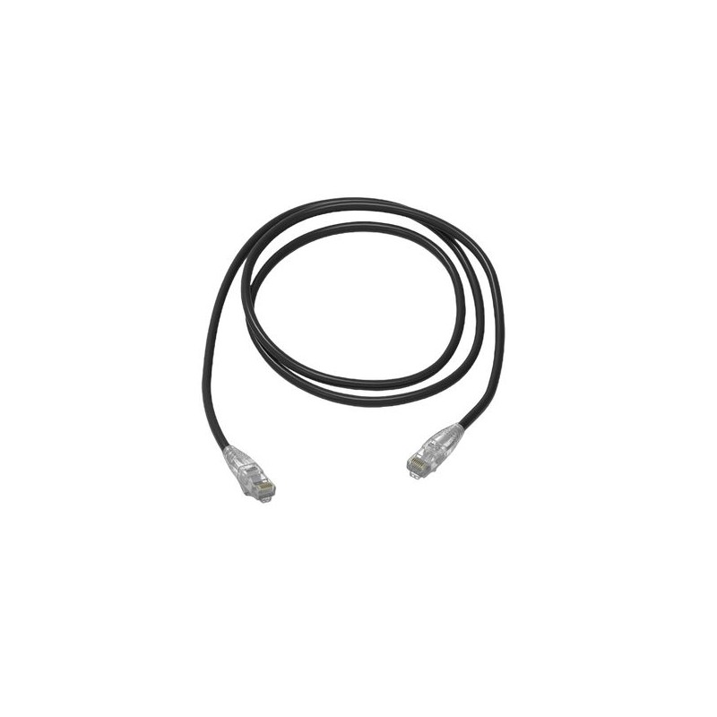 1 pcs - Amphenol Industrial Cat6 RJ45 to RJ45 Ethernet Cable, Unshielded, Black, 3m