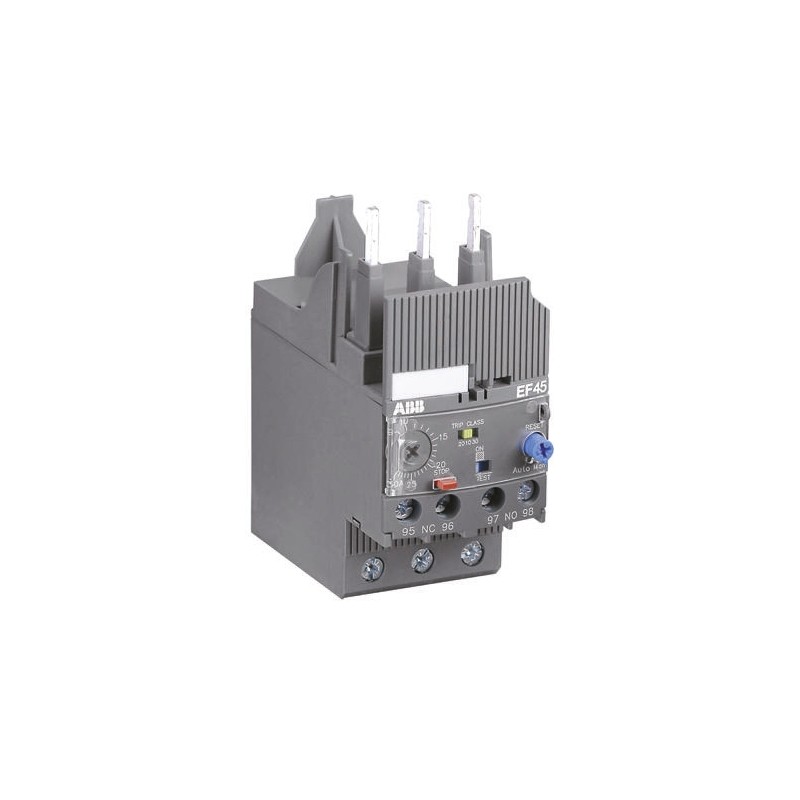 1 pcs - ABB EF45 Overload Relay 1NO + 1NC, 9 - 30 A F.L.C, 30 A Contact Rating, 234 W, 3P, AF Range
