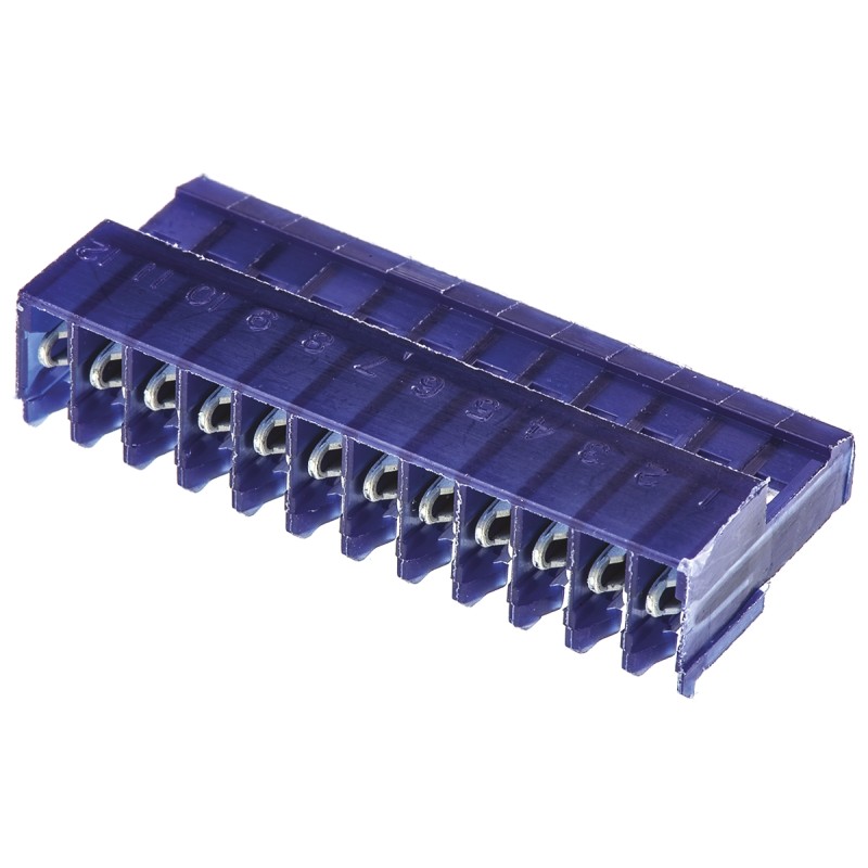10 pcs - TE Connectivity 12-Way IDC Connector Socket for Cable Mount, 1-Row