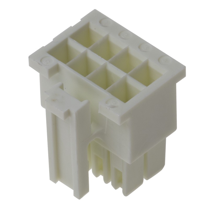 10 pcs - Samtec, IPD1 Male Crimp Connector Housing, 2.54mm Pitch, 8 Way, 2 Row