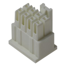 10 pcs - Samtec, IPD1 Male Crimp Connector Housing, 2.54mm Pitch, 8 Way, 2 Row