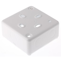 1 pcs - MK Electric Metalclad White Back Box, BS, IP20, 1 Gangs, 86 x 86 x 38mm