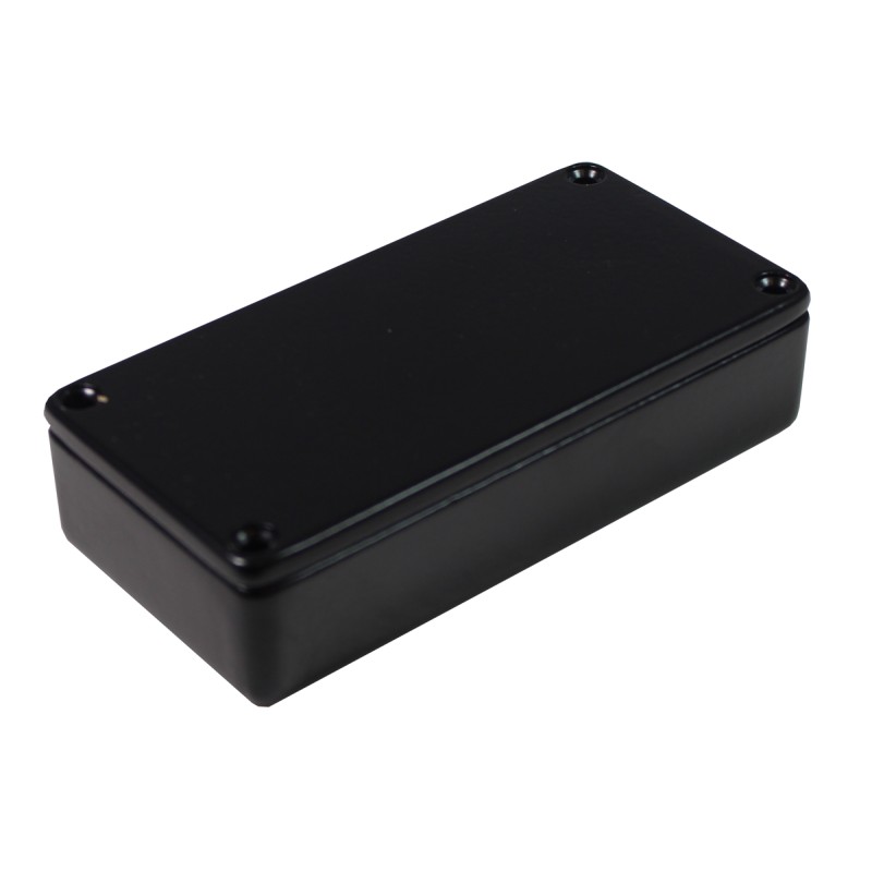 1 pcs - CAMDENBOSS 5000 Series Black Die Cast Aluminium Enclosure, IP54, Black Lid, 101 x 50 x 25mm