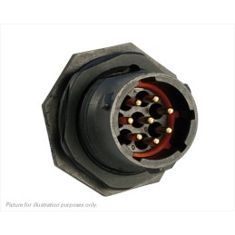 1 pcs - Souriau Circular Connector, 8 Contacts, Panel Mount, Plug, Male, IP68, IP69K, UTS Series