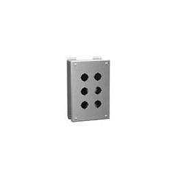 1 pcs : 1435MSSA - Electrical Enclosures Pushbutton Encl - 1 PB x 22.5mm - 3.50 x 3.25 x 2.75' - 304 Stainless