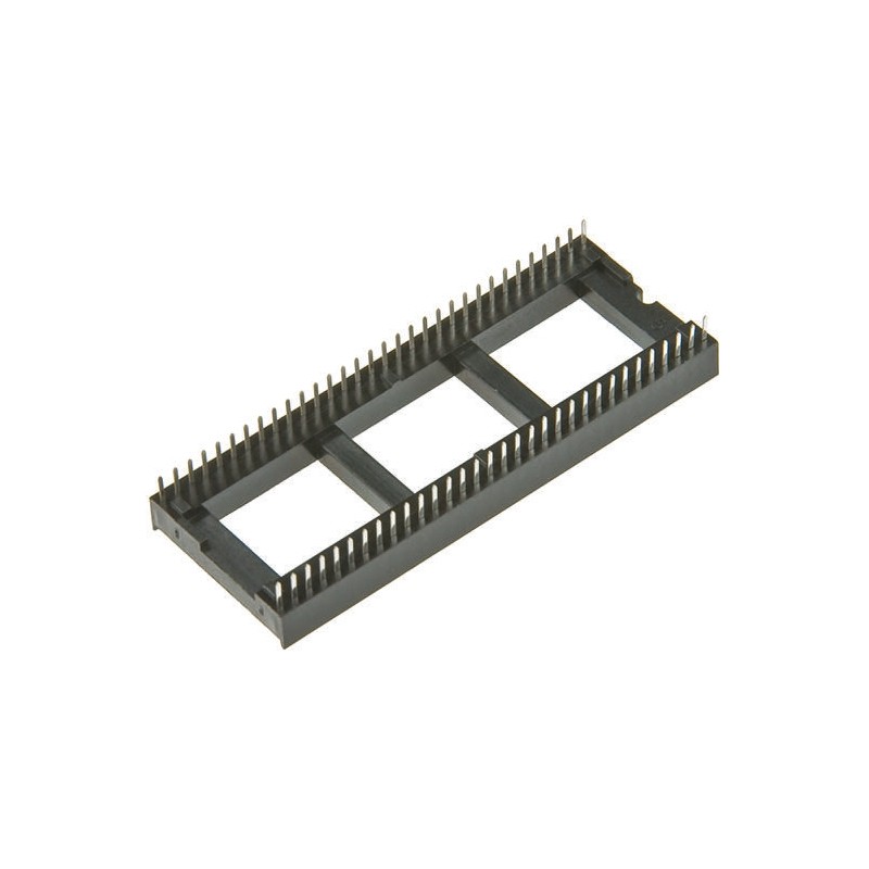 10 pcs - Winslow 1.77mm Pitch Vertical 64 Way, Through Hole Stamped Pin Open Frame IC Dip Socket, 10A