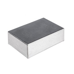 1 pcs - RS PRO Silver Aluminium Alloy Enclosure, IP65, Silver Lid, 222.5 x 145.8 x 54.7mm