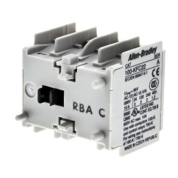 1 pcs - Allen Bradley Auxiliary Contact Block, 4 Contact, 2NC + 2NO, Snap-On