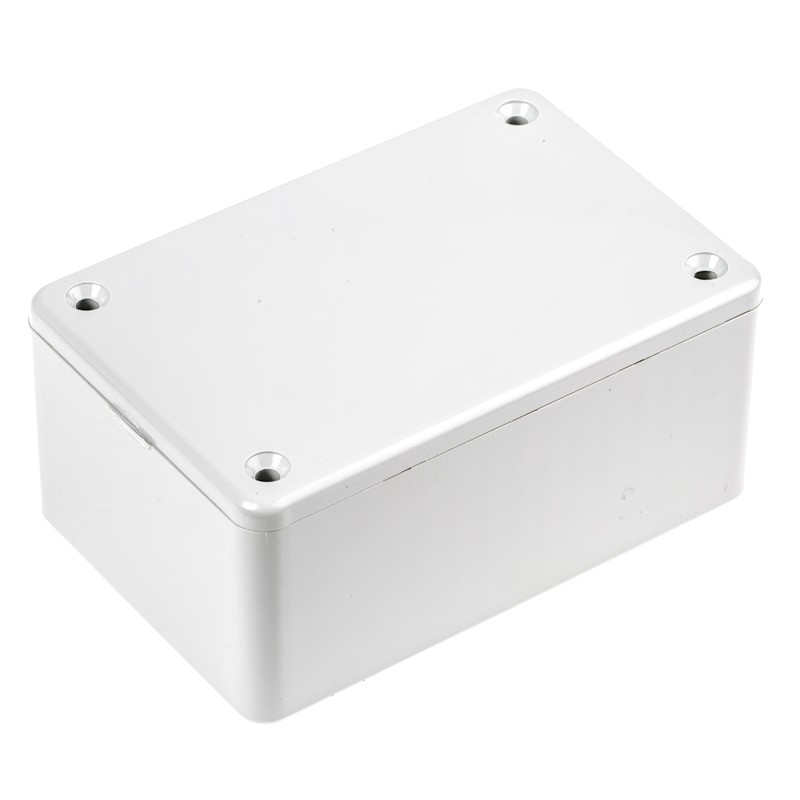 1 pcs - Hammond 1591 Series Grey Flame Retardant ABS Enclosure, IP54, Grey Lid, 85 x 56 x 39mm