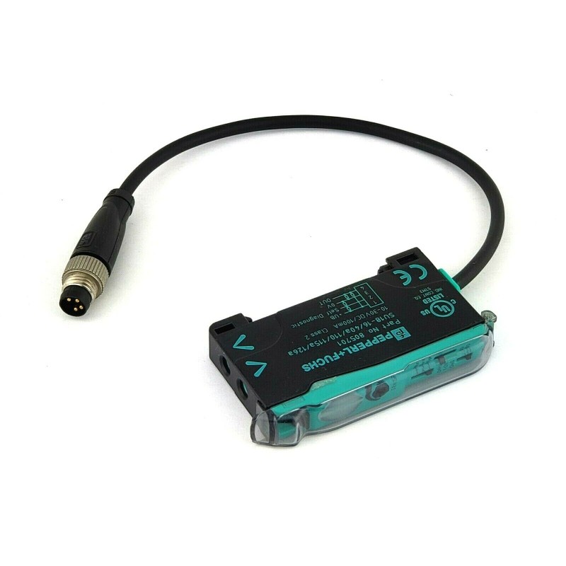 1 pcs - Pepperl + Fuchs Glass, Plastic Fibre Optic Sensor 450 mm, NPN, PNP Output, IP50, 10 - 30 V dc