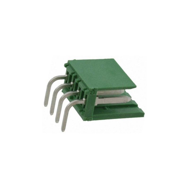 10 pcs - TE Connectivity AMPMODU MOD I Series Right Angle Through Hole PCB Header, 4 Contact(s), 3.96mm Pitch, 1 Row(s), Shroud