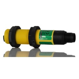 1 pcs - Banner Diffuse Photoelectric Sensor, Barrel Sensor, 100 mm Detection Range