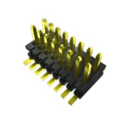 104 pcs - Samtec FTE Series Straight Pin Header, 10 Contact(s), 0.8mm Pitch, 2 Row(s), Unshrouded