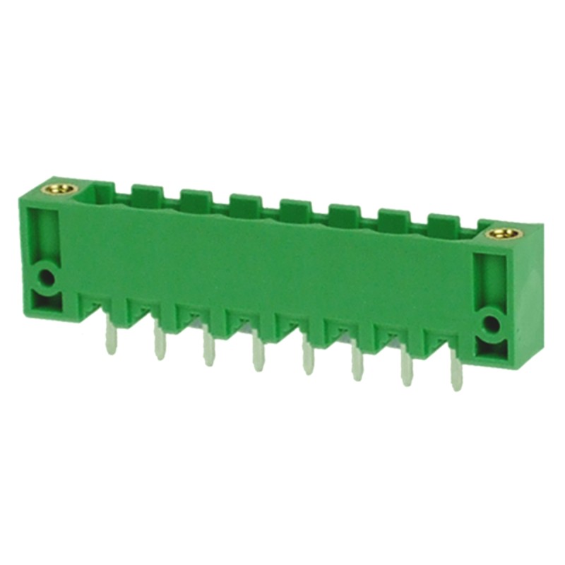10 pcs - RS PRO 5.0mm Pitch 8 Way Pluggable Terminal Block, Header, Through Hole, Solder Termination