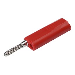1 pcs - Hirschmann Test & Measurement Red Male Banana Plug, 4 mm Connector, Solder Termination, 16A, 30 V ac, 60V dc, Nickel