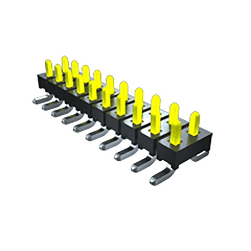 10 pcs - Samtec TMM Series Straight Surface Mount Pin Header, 6 Contact(s), 2.0mm Pitch, 2 Row(s), Unshrouded