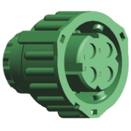 1 pcs - TE Connectivity Male Connector Housing, 4 Way