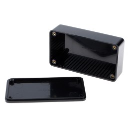 1 pcs - CAMDENBOSS 2000 Series Black ABS Enclosure, IP54, Black Lid, 112 x 62 x 31mm