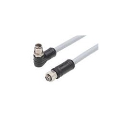 1 pcs : 1205010222 - Sensor Cables / Actuator Cables M12 Double-Ended Cordset 5 Poles Female to Male (90) 16 AWG Gray 15.0m Lngt