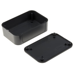1 pcs - Takachi Electric Industrial PF Series Grey ABS Enclosure, IP40, Grey Lid, 85 x 125 x 40mm
