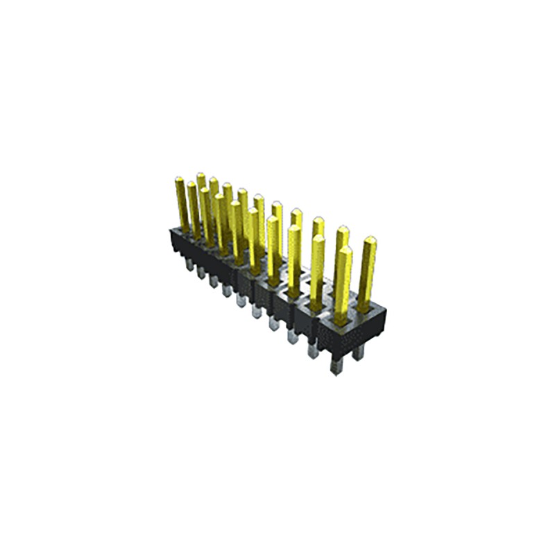 10 pcs - Samtec TSW Series Straight Through Hole Pin Header, 6 Contact(s), 2.54mm Pitch, 2 Row(s), Unshrouded
