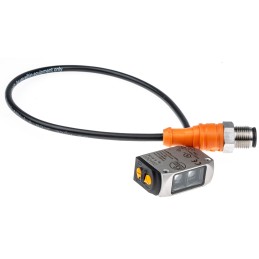 1 pcs - ifm electronic Diffuse Photoelectric Sensor, Block Sensor, 2 mm - 200 mm Detection Range